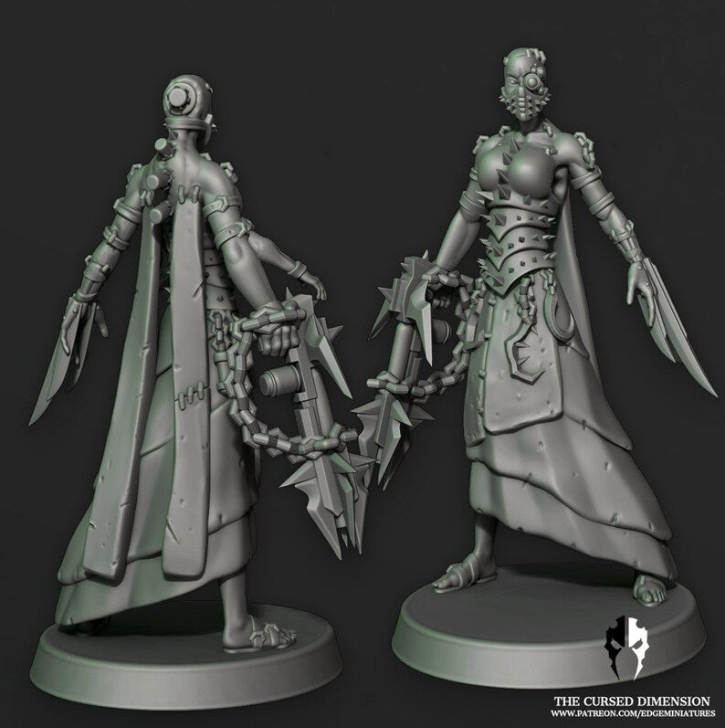 Cursed Dimensions: Coven Leader - Set 4 - Cursed Elves by Edge Miniatures