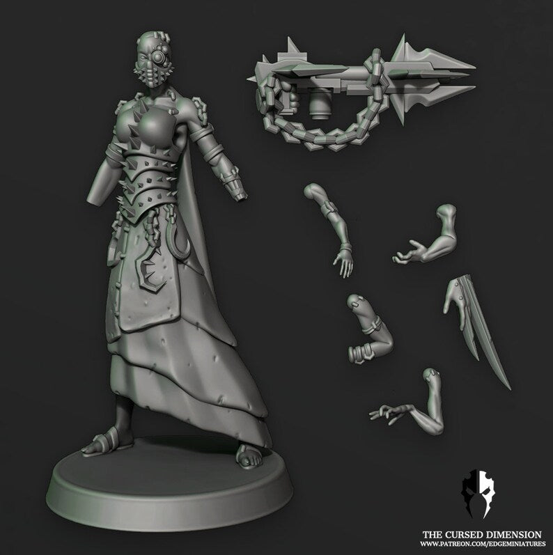 Cursed Dimensions: Coven Leader - Set 4 - Cursed Elves by Edge Miniatures