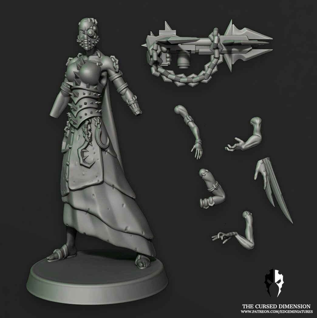 Cursed Dimensions: Coven Leader - All 6 Sets - Cursed Elves by Edge Miniatures