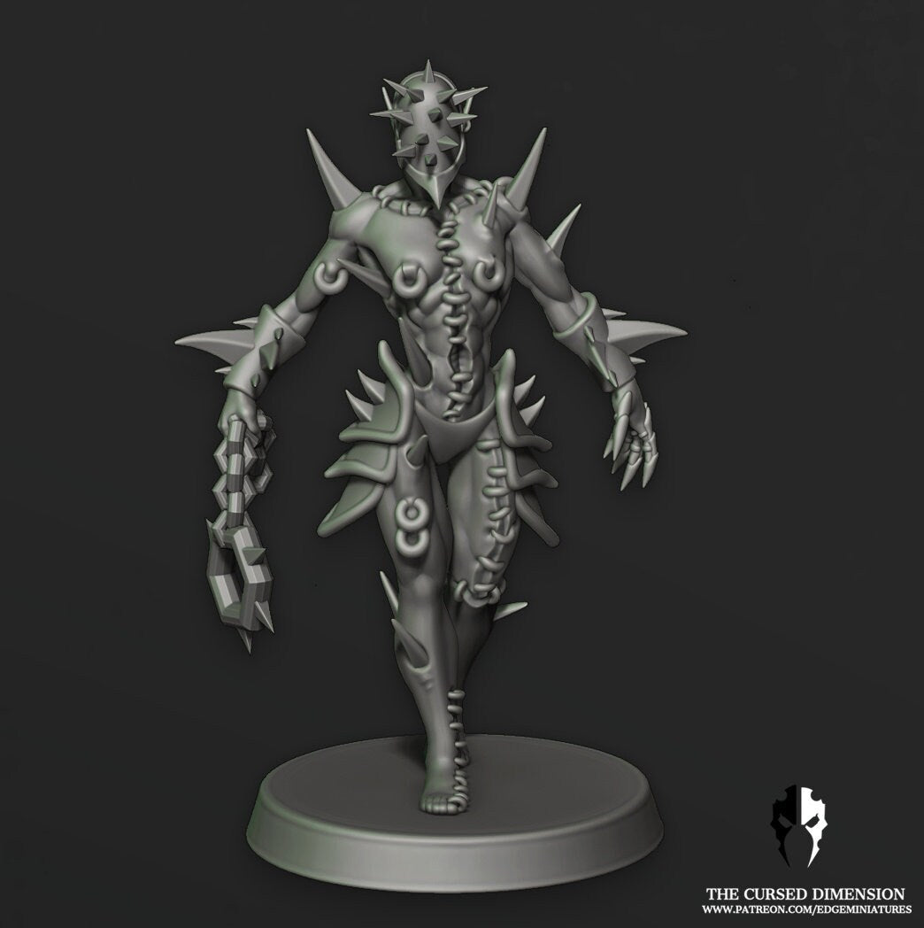 Cursed Elves Warrior Squad – 02 – All Female by Edge Miniatures