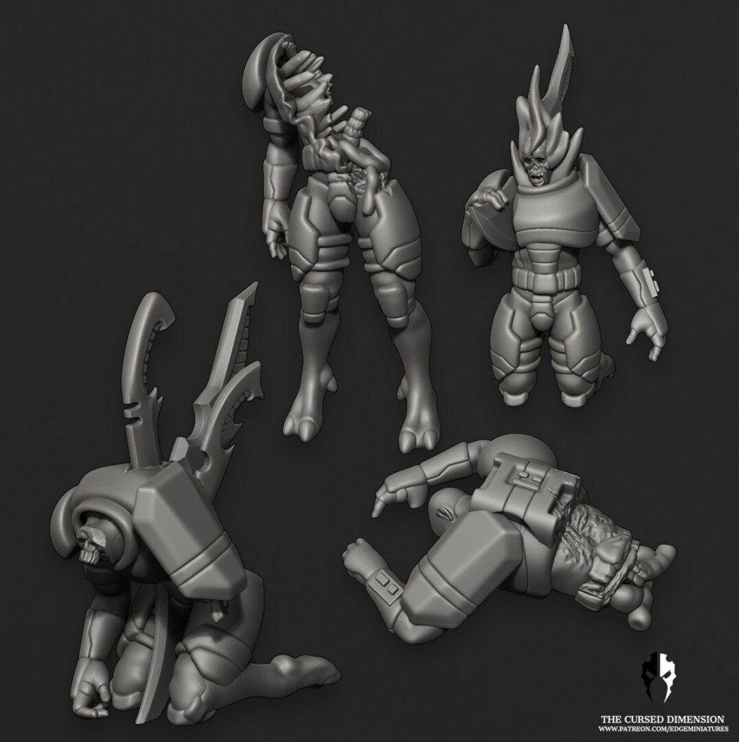 Alien Soldier Victims/Corpses by Edge Miniatures