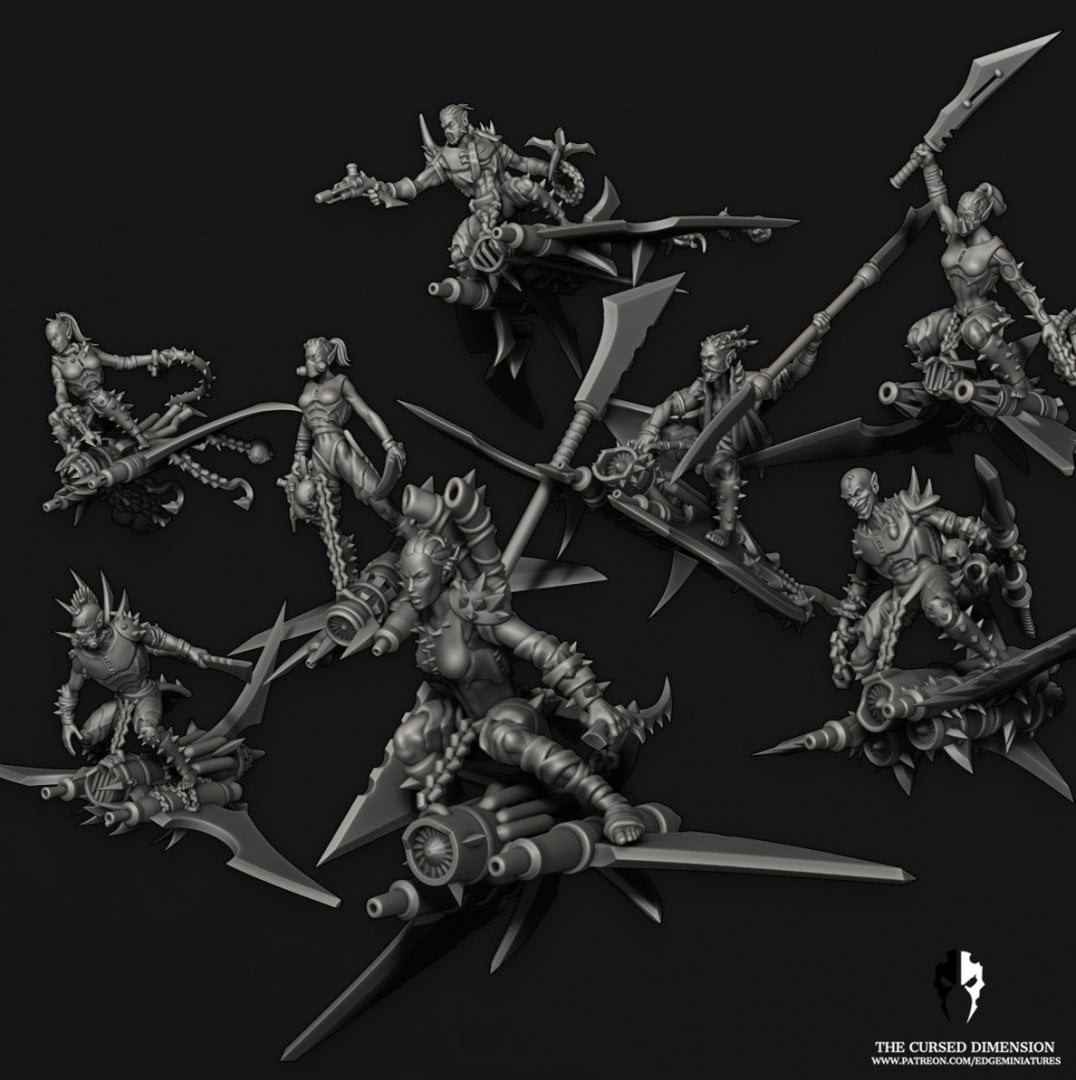 Speed Demons – Cursed Elves by Edge Miniatures