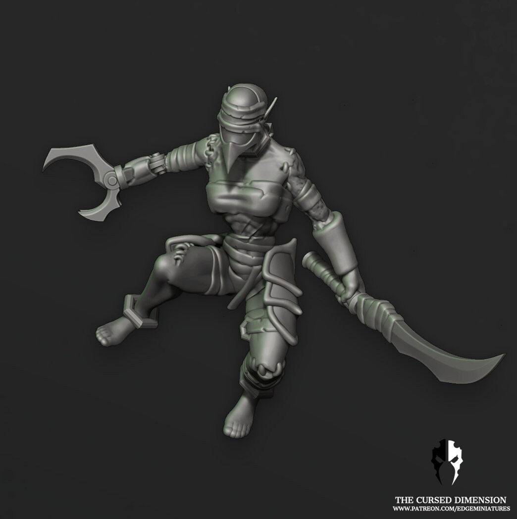 Cursed Elves Warrior Squad – 02 – All Female by Edge Miniatures