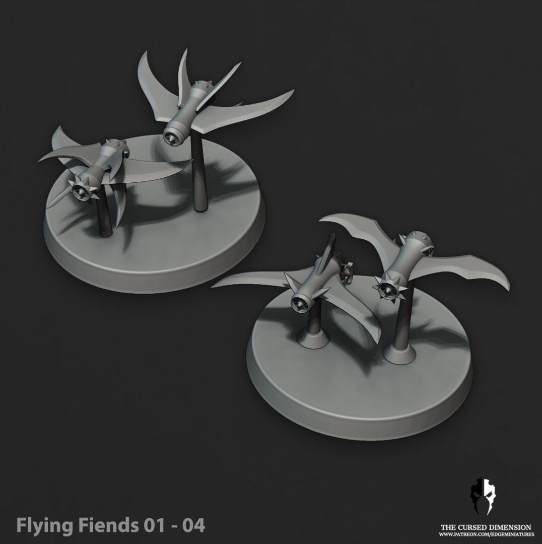 Flying Fiends - Beasts – Cursed Elves by Edge Miniatures