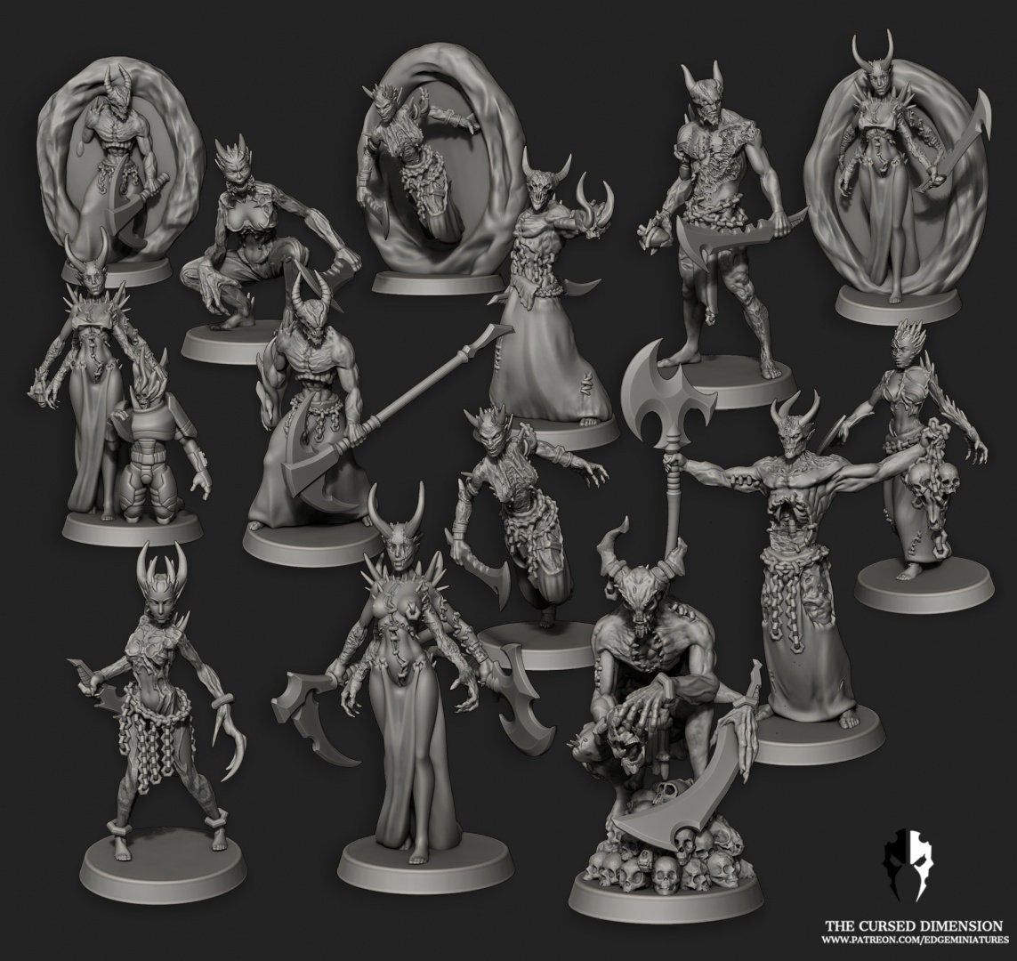 Cursed Warp Warriors – Cursed Elves by Edge Miniatures
