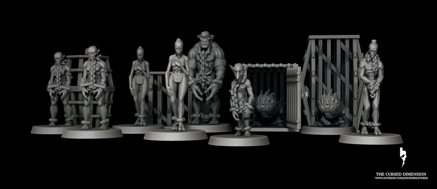 Alien Slaves/Captives by Edge Miniatures