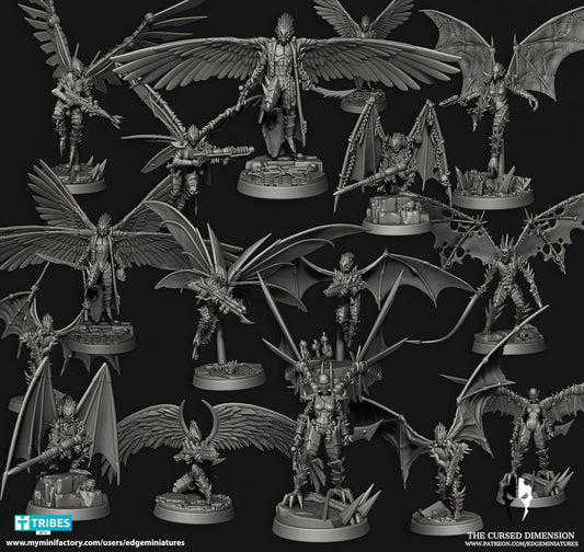 Sky Raiders – Cursed Elves by Edge Miniatures