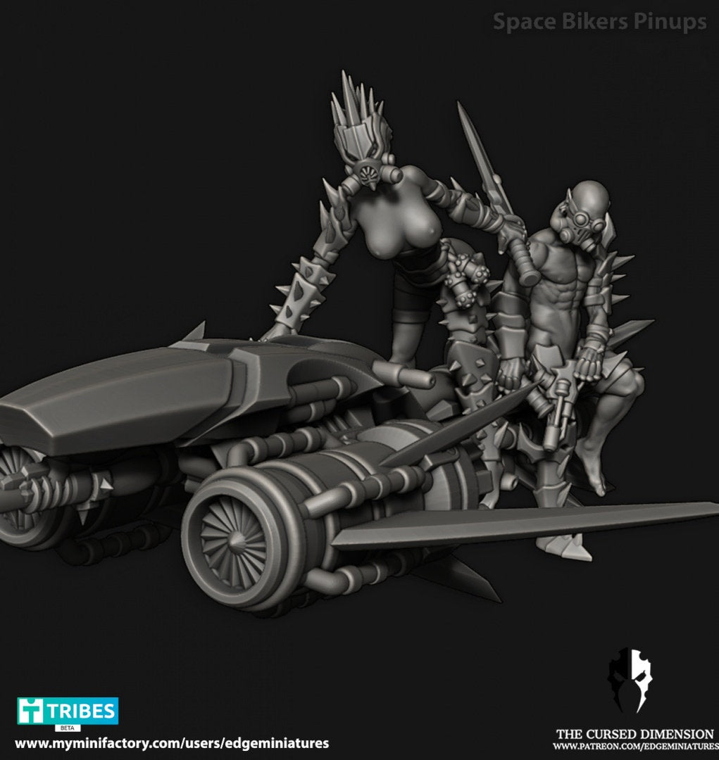 Space Bikers – Cursed Elves by Edge Miniatures