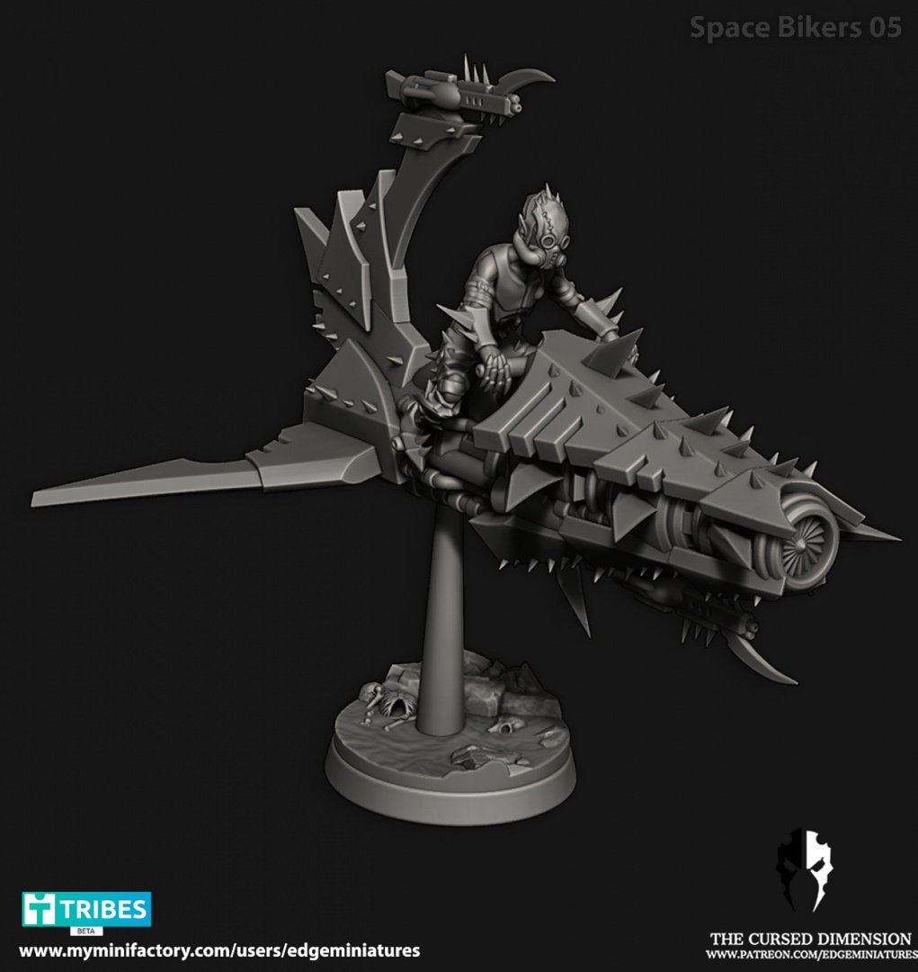 Space Bikers – Cursed Elves by Edge Miniatures