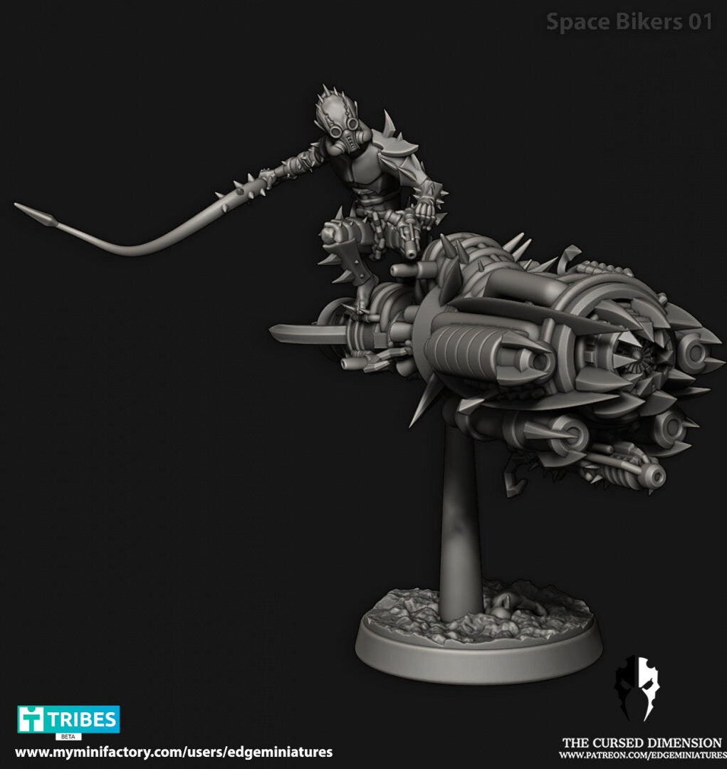 Space Bikers – Cursed Elves by Edge Miniatures