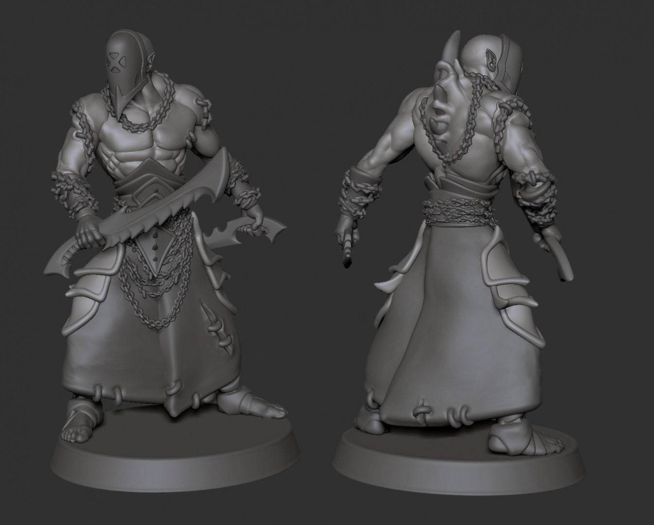 Wracked Warriors with Acolyte Leader – Cursed Elves by Edge Miniatures