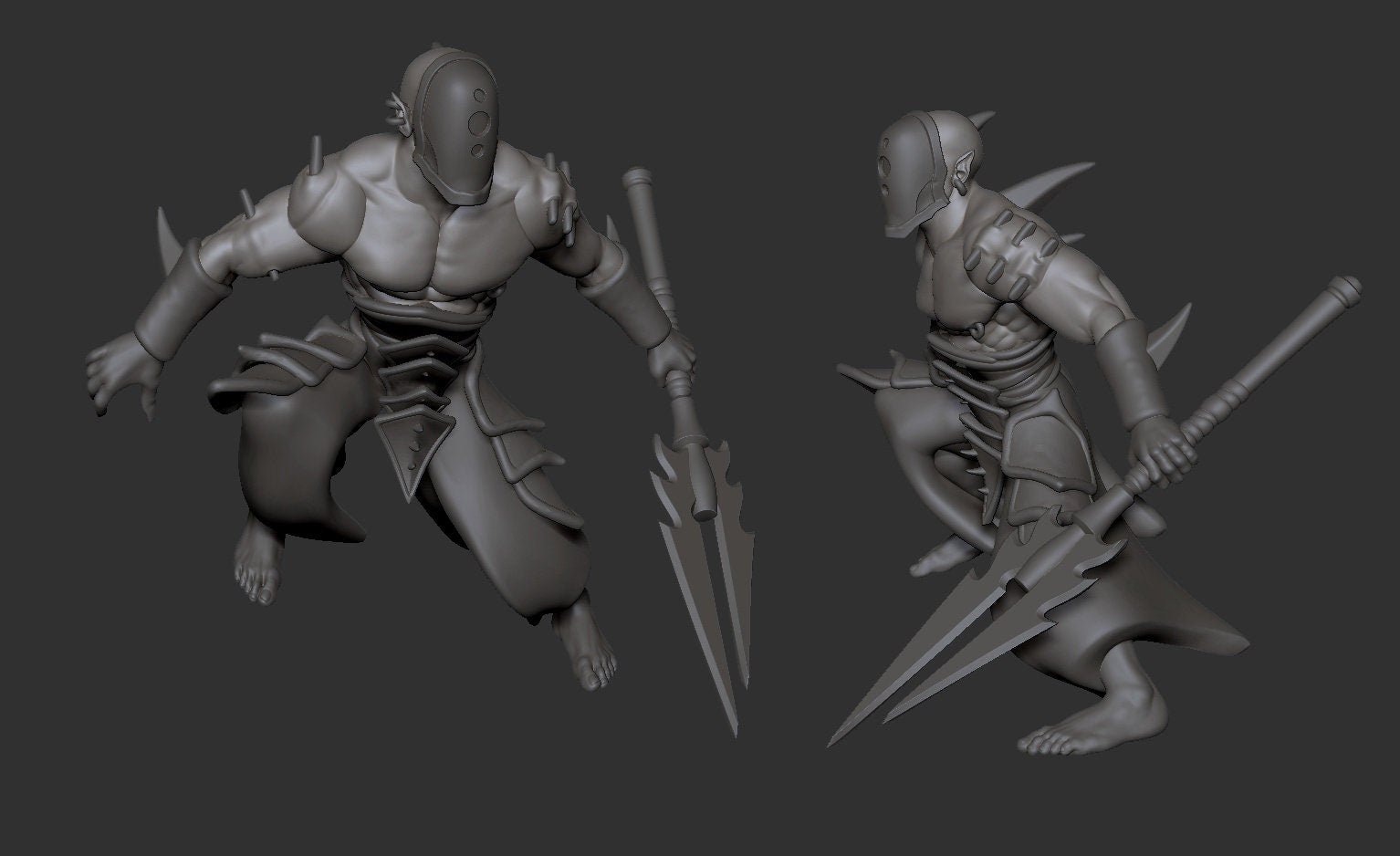 Wracked Warriors with Acolyte Leader – Cursed Elves by Edge Miniatures