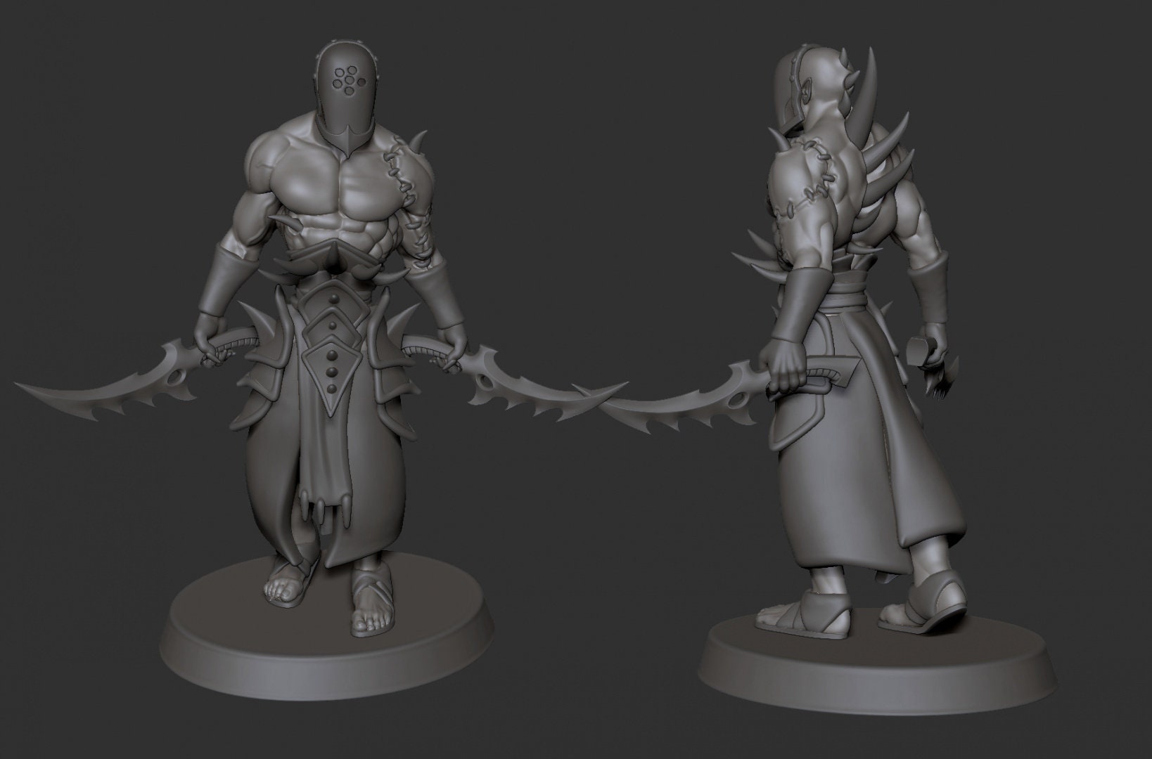 Wracked Warriors with Acolyte Leader – Cursed Elves by Edge Miniatures