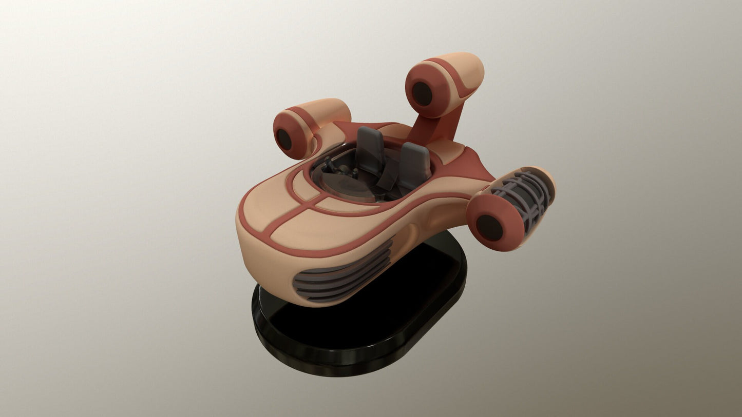 Star Wars Landspeeder by PlaKit