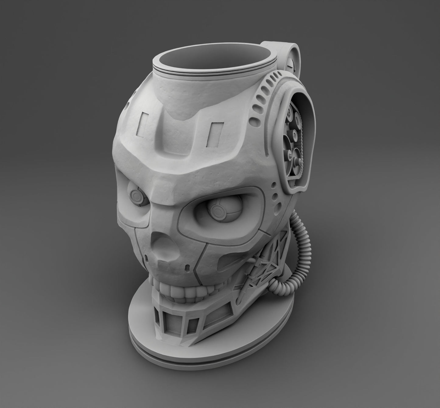 Robot Cup Dice Mug by 3DFortress