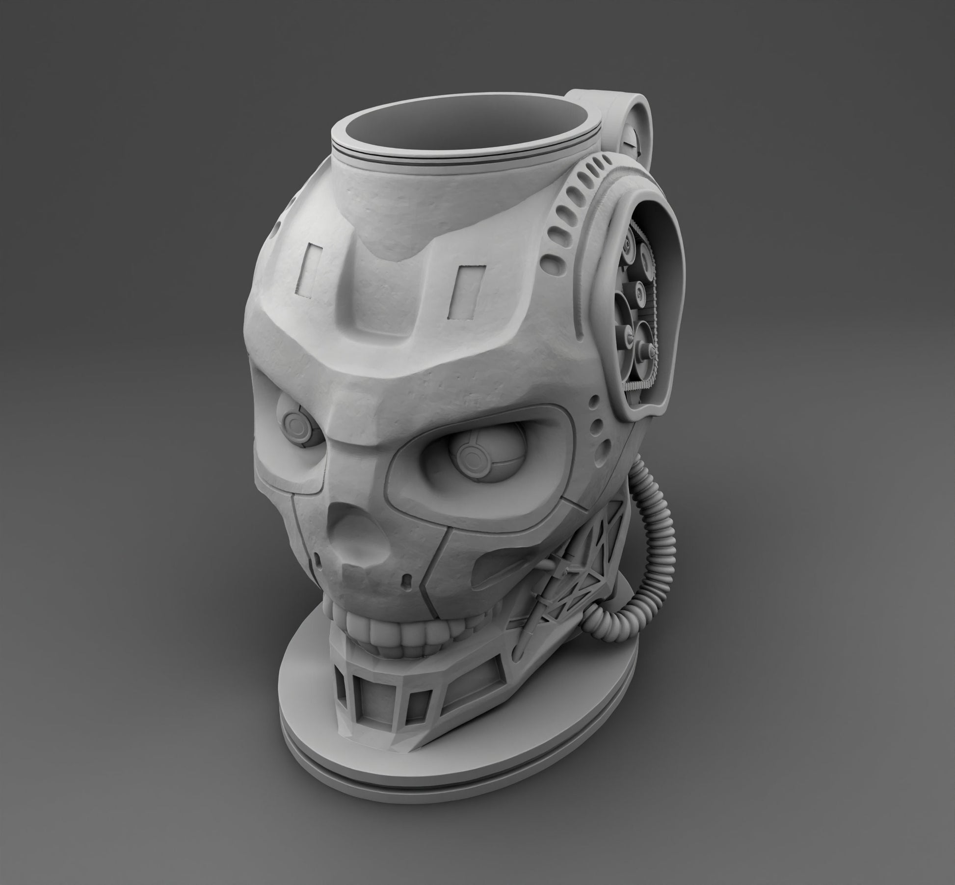Robot Cup Dice Mug by 3DFortress