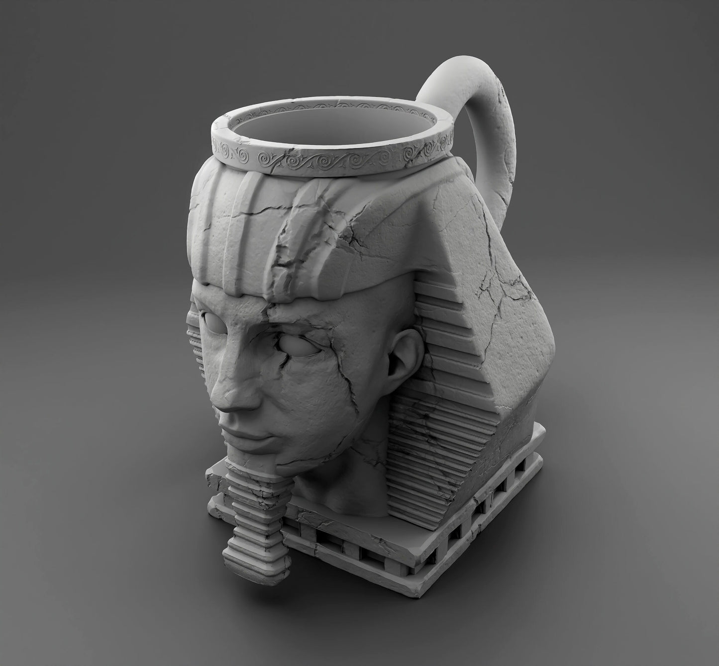 King Tut Dice Mug by 3DFortress