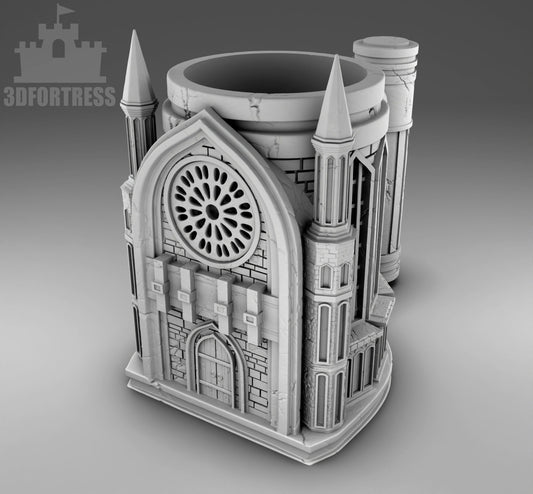 Gothic Castle dice mug by 3DFortress