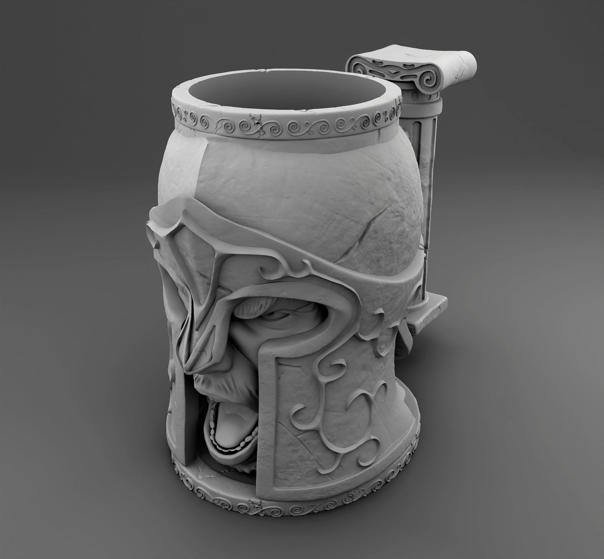 Spartanian Dice Mug by 3DFortress