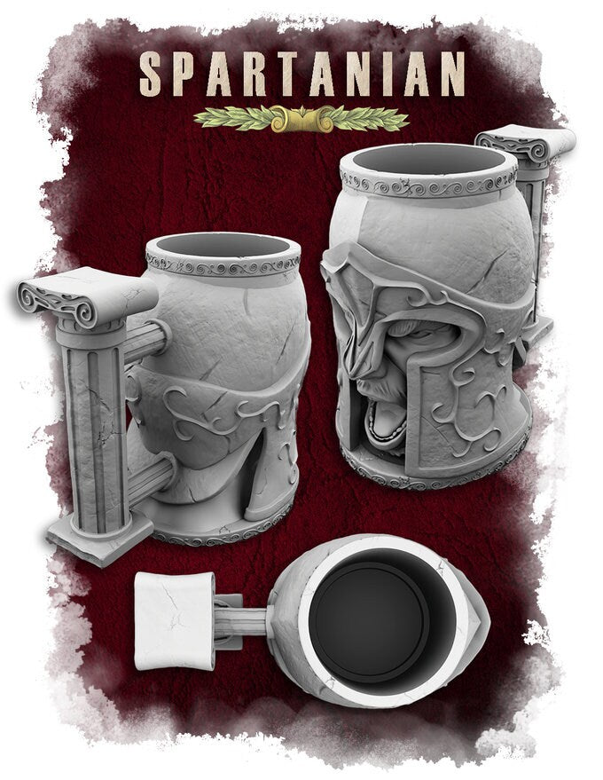 Spartanian Dice Mug by 3DFortress