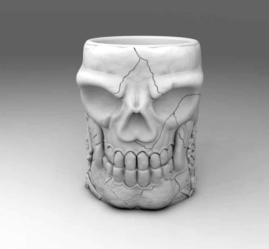 Skull Dice Mug by 3DFortress